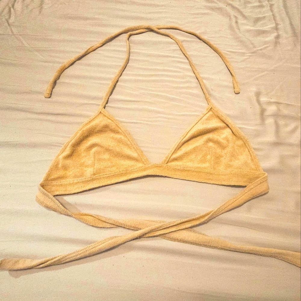 American Apparel Terry Triangle Top Size M